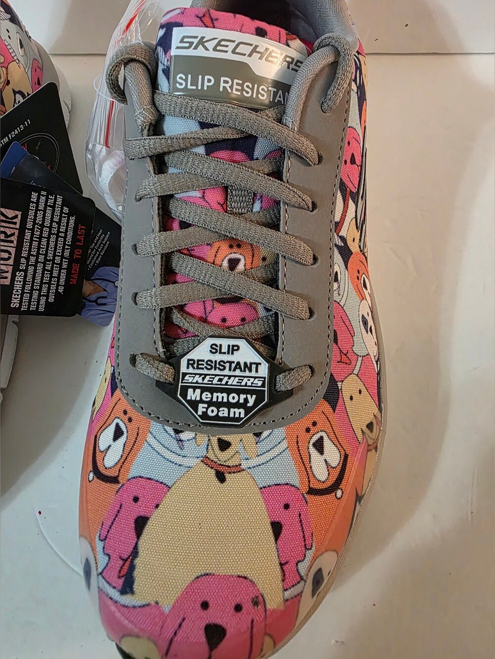 Sketchers Womans Work Comfort Flex Waggey Sneakers Size 10 NWT - Picture 3 of 11